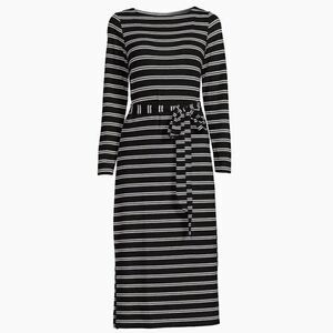 NWT TIME AND TRU BELTED STRIPED DRESS SIZE S (4-6)